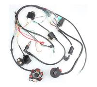 CDI Ignition Coil FOR 50CC-125CC 4 Stroke ATV Complete Wiring Harness CDI STATOR 6 Coil Pole Ignition Electric Quad Dirt Pit Bike