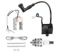 CDI Ignition Coil Magneto, Ignition Coil for Motorized, High Performance Spark Plug with Iridium Electrode, Fit for 49cc 66cc 80cc Engine, Includes Complete Installation To