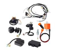CDI Unit Box Replacement Wire Wiring Harness Ignition Coil Left Handlebar Switch Igniter CDI Relay Rectifier Complete Kit For Warrior YFM 350 X