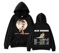 Cditoia Hoodie for Women Men Printed Merch Alex Singer Warren Tour Long Casual Sleeve Pullover Sweatshirt Unisex Top-Black||x_s