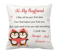 CDIXlmuz Gifts for Boyfriend Cushion Covers,Birthday Gift for Boyfriend,Gift for Him Boyfriends, for Boyfriends