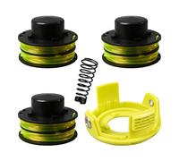 CDIYTOOL 0.047" 27.6 ft Edger Trimmer Replacement Coils Compatible with Ryobi RAC118 RLT3525S, 1.2mm Grass Trimmer Replacement Spool with RAC119 Cover (5PCS)