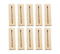 CDIYTOOL 10Pcs LED Light Display Base, Warm Color Rectangular Wooden Lighted Lamp Base Stand for Acrylic Crystal Glass Plate