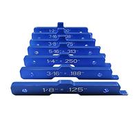 CDIYTOOL 7 Pcs Gauge Block Set, Aluminum Alloy Height Gauges Set Setup Bars Precision Router Table Set Up Bars, Testing Gage Block Measuring Tool for Router and Table Saw Woodworking Accessories