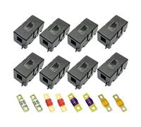 CDIYTOOL 8Pcs Midi Fuse Holder, 40A-100A Amp, Black, Chassis Mount