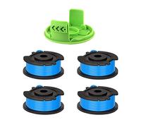 CDIYTOOL Greenworks G24LT Trimmer Spool Lines, 4.9m long 1.65mm dia fit for Greenworks 24V Lawn Trimmers G24LT G24LTK2 G24LT30M G24LT30MK2 (4 spools + 1 caps)
