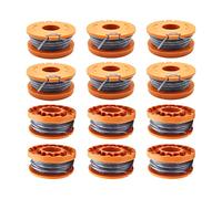 CDIYTOOL Strimmer Spool Compatible with Mac Allister MGTP18Li Trimmer Line,1.65mm Auto Feed Grass Trimmer Spool Line (12 spools)