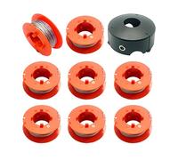 CDIYTOOL Strimmer Trimmer Spool And Line for Bosch, Automatic Spool Line for ART 23 26 30 COMBITRIM EASYTRIM Strimmer, Grass Trimmer, 8m, F016800175 (8 Spool+1 Cap)