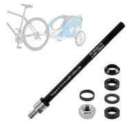 CDIYTOOL Thru Axle Adapter, M12 Bicycle Thru Axle Adapter with 1.0/1.5/1.75 mm Thread Pitch, 160-178 mm Adjustable Shaft Length Compatible with Most Bicycle Trailer Couplings (M12 x 1.75 (160-178mm))