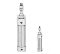CDJ2B16-20B Pneumatic Cylinder Double Acting Single Rod 16 mm | Bore 20 mm hub M5 x 0.8 thread stainless steel tube high tightness for industrial automation and mechanical engineering