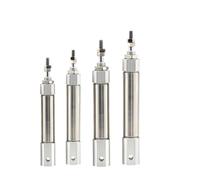 CDJ2D10 CDJ2D16 Mini Double Clevis with Pin Air Pneumatic Cylinder Double Acting Single Rod 10mm 16mm CDJ2D10-45 CDJ2D10-75(Stroke 50mm,CDJ2D10 Bore10mm)
