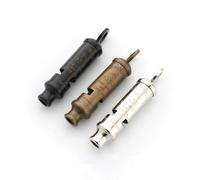 CDJBHW WW1 UK Whistle Vintage Brass Signal Clicker Replica British 1916 Whistles World War I (Yellow)