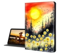 Cdkfxjy for Amazon Kindle Fire HD 10 Case 2019/2017 10.1 Inch Tablet Case Slim PU Leather Multi-Angle Fold Stand Smart Cover with Auto Sleep Awake Cover,Dandelions Under The Sun
