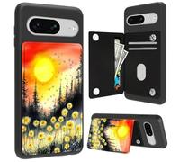 Cdkfxjy for Google Pixel 8 Wallet Case with Card Holder Slot Folio FILP PU Leather Kickstand Double Magnetic Clasp Shockproof Protection Phone Case for Pixel 67,Dandelions Under The Sun
