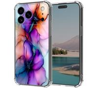 Cdkfxjy for iPhone 17 Pro Max Clear Case with Shockproof Protection,Slim Transparent Case for iPhone 17 Pro Max Soft Silicone TPU Bumper Anti-Yellowing Drop Protection,Purple and Red Petals