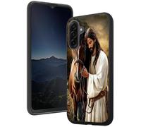 Cdkfxjy for Samsung Galaxy A17 Case Slim Thin Flexible Scratch Resistant Soft TPU Bumper Lightweight Shockproof Protective Phone Case for Samsung A17,Jesus with Horse