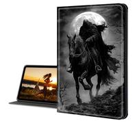 Cdkfxjy iPad Case for iPad Pro 11 inch 2018 - Slim Lightweight, Protective Tablet Cover, Adjustable Stand, Auto Wake/Sleep - Grim Reaper Riding Horse