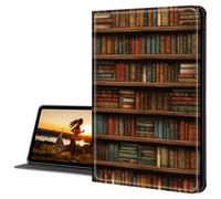 Cdkfxjy iPad Case for iPad Pro 11 inch M4 2024 5th Gen - Slim Lightweight, Protective Tablet Cover, Adjustable Stand, Auto Wake/Sleep - Library Bookshelf