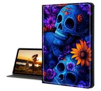 Cdkfxjy iPad Case for iPad Pro 11 inch M4 2024 5th Gen - Slim Lightweight, Protective Tablet Cover, Adjustable Stand, Auto Wake/Sleep - Sugar Skulls
