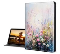 Cdkfxjy iPad Case for iPad Pro 12.9 2022/2021/2020/2018 - Slim Lightweight, Protective Tablet Cover, Adjustable Stand, Auto Wake/Sleep - Colorful Floral Wildflowers