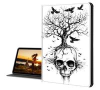 Cdkfxjy iPad Case for iPad Pro 13 inch M4 2024 7th Gen - Slim Lightweight, Protective Tablet Cover, Adjustable Stand, Auto Wake/Sleep - Crow Skull
