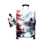 Cdkfxjy Luggage Cover and Luggage Tags for Travel Man Women,Washable,Anti-Scratch Suitcase Protector Covers Fits Luggage, Mountain Pavilion, XL(for 30-32 inch)