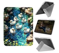 Cdkfxjy Tablet Case for iPad 10th Generation 10.9 inch 2022 - Folding Y-Shaped, Hard Transpatent Back, Mulit Angle Stand, Protective Cover with Pencil Holder - Holy Juses