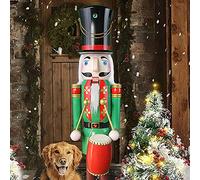 CDL 120cm 48"4Ft Tall Life-Size Large/Giant Christmas Soldier Drummer On Stand Play Drum For Indoor Outdoor Xmas/Event/Ceremonies/Commercial Decoration (Green Soldier K37)