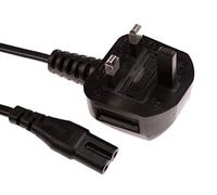 CDL Micro 2.5 A 50 cm Figure 8 IEC C7 to UK Mains Plug Mains Power Cable - Black