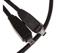 CDL Micro 2 m 6 ft 4 Pin to 4 Pin 4-4 IEEE 1394 Lead Wire Cable - Black