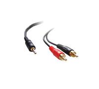 CDL Micro 2TR-303 3m/ 10ft 3.5mm Jack to 2 x Phono/ RCA Cable/ Lead/ Wire/ Cord