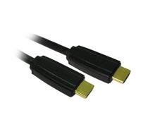CDL Micro 50cm 0.5m HDMI v1.4 Male to Male Plugs Cable Lead Wire - Supports 3D TV, Black