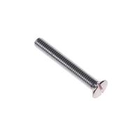 CDL Micro CDL-ES25MMx010 Pack of 10 x 25 mm/1 inch Electrical Screws M3.5 for Light Switch Plug Sockets, White