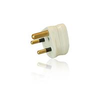 CDL Micro CDL-RPP-01WH 2 Amp 3 Pin Round Pin Mains Plug - White