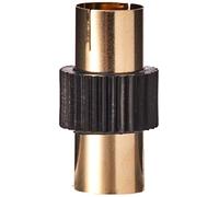 CDL Micro Gold TV Coax Aerial Adapter Female to Female (F-F) Gender Changer Joiner - BLACK