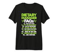 CDM Certified Dietary Manager FAQs Food Service Survery Week Premium T-Shirt