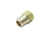 CDQBWKJGFJ 1 Piece 1/4" NPT Pipe Male to M10 x1 Female Metric Gauge Sensor Adapter Brass