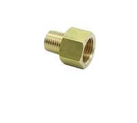 CDQBWKJGFJ 2 Pcs 1/4" NPT Pipe Male x M16 x1.5 Female Metric Gauge Adapter Brass