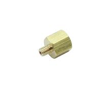 CDQBWKJGFJ 2 Pcs 1/8" NPT Pipe Female x M6 x1 Male Metric Gauge Adapter Brass
