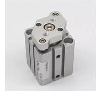 CDQCQMB25 CDQMB25 Stroke 5-50mm Double Acting Guide Rod Conpact Pneumatic Cylinder Built-in Magnet 1Pcs(CQMB25-40)