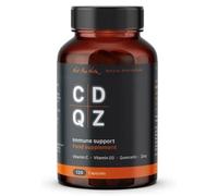 CDQZ - Quercetin, Zinc, Vitamin C, Vitamin D3 - Immune Support - 120 Capsules - Plastic-Free compostable Plant-Based Packaging - Pack of 1