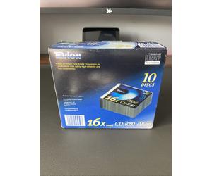 CDR 700mb Blank Tevion CD-R80 Discs NEW Slim Jewel-Case - 10 in box