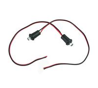 Cdrox 1 Pair Portable 12V Blue/Red Flashing Dummy Fake Car Alarm Dash Mount LED Light Replacement for Cars Boats RV Motorcycle