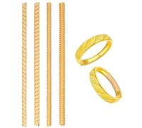 CDRPD 4 Pieces Reducer Finger Ring, Silicone Ring Retainer, 4 Sizes Adjuster Ring Size, Invisible Spring Ring Adjusters, Ring Size Adjuster, for Loose Rings, Alloy