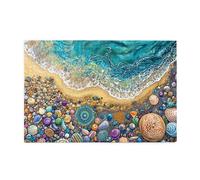 CDSASHCA 1000 Adult Wooden Puzzles - Seashells On Beach,Vibrant Colors,Great for Home Display & Activity,Every Piece is Unique，Enjoy The Fun of Solving Jigsaw，Gifts Fro Friends and Family
