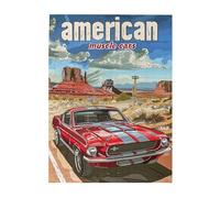 CDSASHCA Classic American Muscle Car 500 Pieces of Adult Wooden Puzzle - Vintage Design,Perfect for Car Enthusiasts,Piece Fit Together Perfectly,Enjoy The Solving Process，Gifts Fro Friends