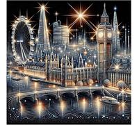 cdsnxore Diamond Painting Kits for Adults, London Bridge Diamond Art Kits, Diamond Art Craft for Home Wall Decor 30 * 30cm (359)
