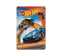 CDSOVNNG Game Hot Wheels Release PosterWall Decor Art Metal Tin Poster Modern Bar Decorations30x20cm