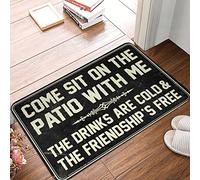 CDSS Bar Man Cave Decor Come Sit On The Patio With Me The Drinks Are Cold And The Friendship Is Free Rug Room Door Decor Cool Rugs(65X90CM)