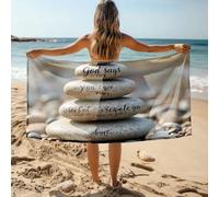 CDSS Birthday Gifts For Her God'S Message On Stones: Overcoming Adversity Bath Towel Microfiber Towel Towel Clips For Beach Chairs